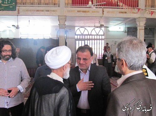 دیدار طهماسبی معاون سیاسی امنیتی استانداری گلستان با امام جمعه کردکوی و چند تن از خانواده های شاهد