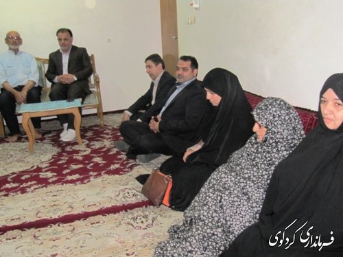 دیدار مدیرکل بانوان و خانواده استان از خانواده های شاهد کردکوی