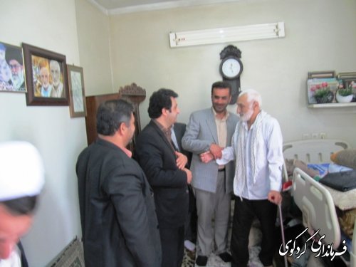 از خانواده های معظم جانباز روستاهای کردکوی دیدار و تقدیر شد 