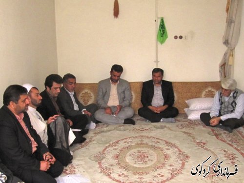 از خانواده های معظم جانباز روستاهای کردکوی دیدار و تقدیر شد 