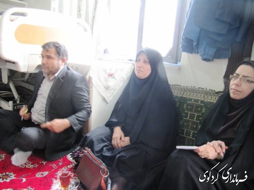 از خانواده های معظم جانباز روستاهای کردکوی دیدار و تقدیر شد 