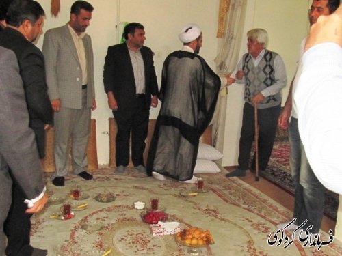 از خانواده های معظم جانباز روستاهای کردکوی دیدار و تقدیر شد 