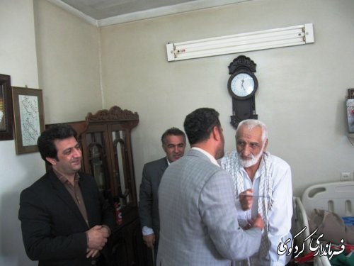 از خانواده های معظم جانباز روستاهای کردکوی دیدار و تقدیر شد 