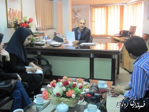 دیدار خبرنگار ان خبرگزاری مهر استان با فرماندار کردکوی