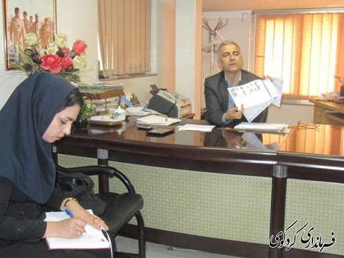 دیدار خبرنگار ان خبرگزاری مهر استان با فرماندار کردکوی