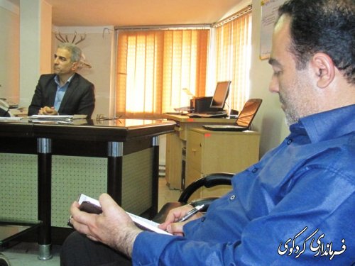 دیدار خبرنگار ان خبرگزاری مهر استان با فرماندار کردکوی