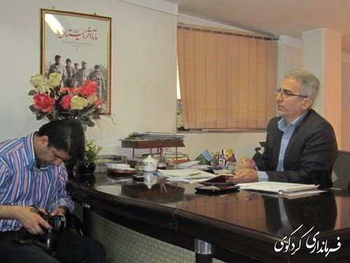 دیدار خبرنگار ان خبرگزاری مهر استان با فرماندار کردکوی