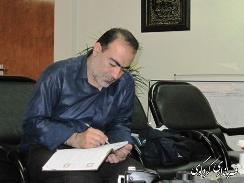 دیدار خبرنگار ان خبرگزاری مهر استان با فرماندار کردکوی