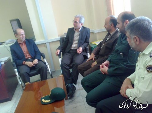 دیدار فرماندار با رئیس دادگستری و دادستان کردکوی