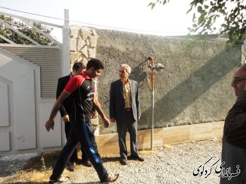 دیدار فرماندار با ملی پوش شهر کردکوی