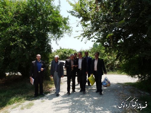 بازدید فرماندار و مدیرکل کمیته امداد ازچند خانواده ی مدد جو