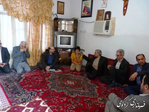 بازدید فرماندار و مدیرکل کمیته امداد ازچند خانواده ی مدد جو