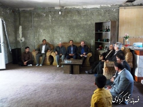 بازدید فرماندار و مدیرکل کمیته امداد ازچند خانواده ی مدد جو