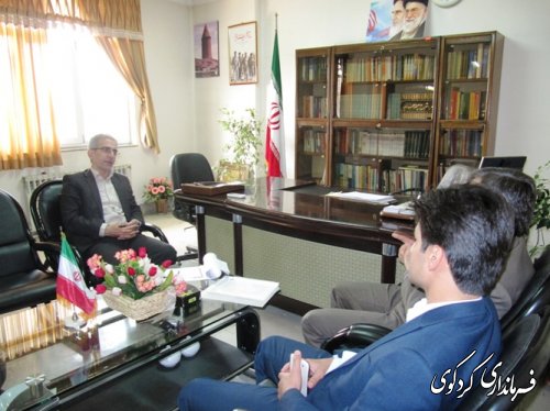 دیدار مدیرکل بیمه  روستایی و عشایری استان با فرماندار
