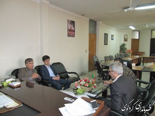 دیدار مدیرکل بیمه  روستایی و عشایری استان با فرماندار
