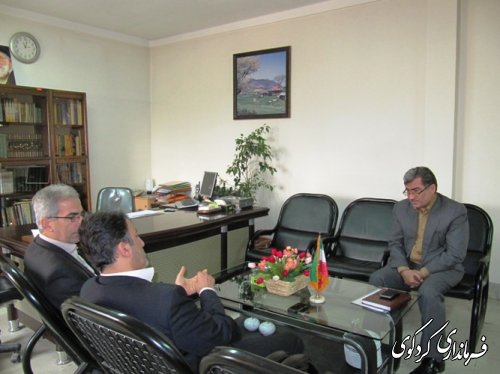 نشست مشترک دکتر نظری مهر، مجتبی جمالی و رستمی در خصوص ساماندهی تقاطع غیرهمسطح در سه راه یساقی شهرستان کردکوی
