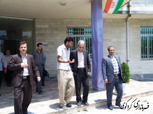  با زدیدمشترک فرماندار کردکوی و مدیرکل  آموزش فنی و حرفه ای از کارگاه آموزش صنایع دستی   
