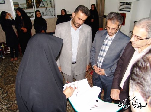  با زدیدمشترک فرماندار کردکوی و مدیرکل  آموزش فنی و حرفه ای از کارگاه آموزش صنایع دستی   