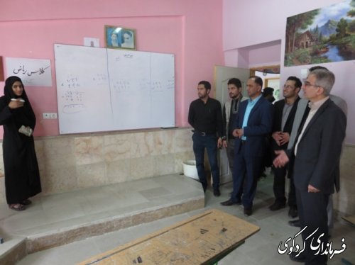 بازدید فرماندار کردکوی از کارگاههای آموزشی جهاد بسیج دانشجویی
