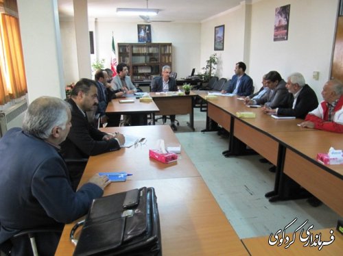 تشکیل اولین جلسه مشترک مدیران دستگاههای اجرایی و خیرین بهزیستی درسال 94  در فرمانداری