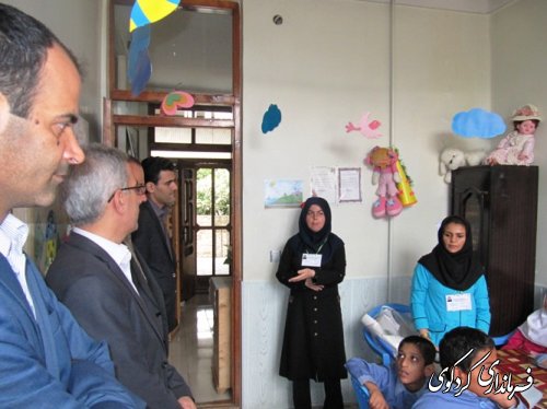 بازدید فرماندار از چند مرکز توانبخشی شهر کردکوی به مناسبت روز بهزیستی