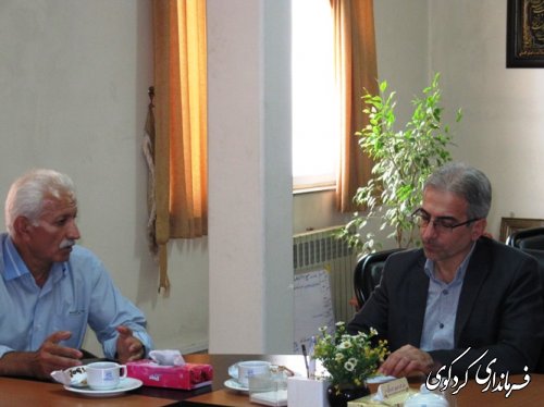 دیدار مربیان، پیشکسوتان و رئیس و اعضای هیات والیبال با فرماندار کردکوی