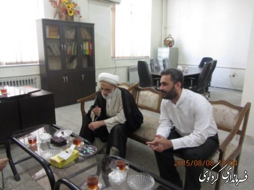 دیدار امام جمعه با بخشدار کردکوی