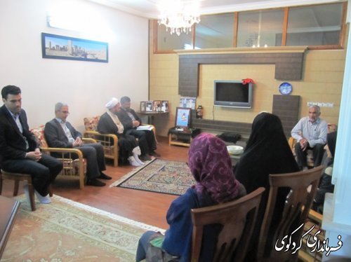 دیدار با خانواده های شهدا و ایثارگر شهرستان 