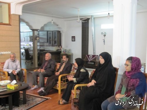 دیدار با خانواده های شهدا و ایثارگر شهرستان 