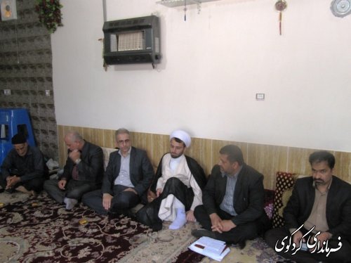 دیدار با خانواده های شهدا و ایثارگر شهرستان 