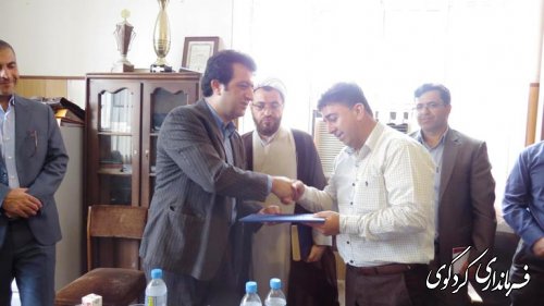 مراسم معارفه مدیر جدید اداره تعاون روستایی شهرستان برگزار شد