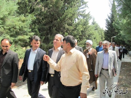 بازدید جمالی فرماندار، دکتر نظری مهر و اعضای شورای اداری شهرستان از مرکز آموزش کشاورزی کردکوی