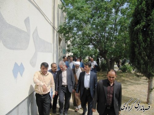 بازدید جمالی فرماندار، دکتر نظری مهر و اعضای شورای اداری شهرستان از مرکز آموزش کشاورزی کردکوی