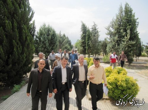 بازدید جمالی فرماندار، دکتر نظری مهر و اعضای شورای اداری شهرستان از مرکز آموزش کشاورزی کردکوی