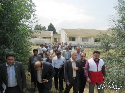 بازدید جمالی فرماندار، دکتر نظری مهر و اعضای شورای اداری شهرستان از مرکز آموزش کشاورزی کردکوی