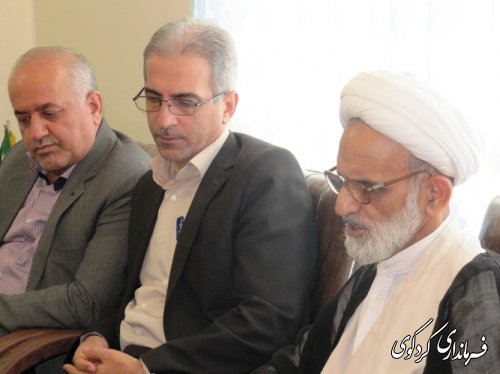 دیدار فرماندار و اعضای شورای اداری شهرستان با امام جمعه کردکوی