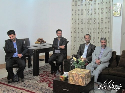 دیدار فرماندار و رئیس دادگستری و دادستان شهرستان از یک جانباز جنگ تحمیلی