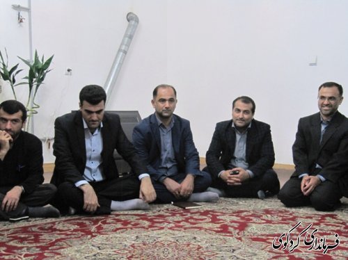دیدار فرماندار و رئیس دادگستری و دادستان شهرستان از یک جانباز جنگ تحمیلی