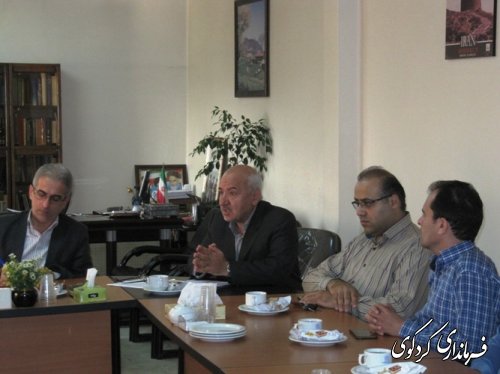 دیدار کارکنان و رئیس دانشگاه پیام نور کردکوی با فرماندار