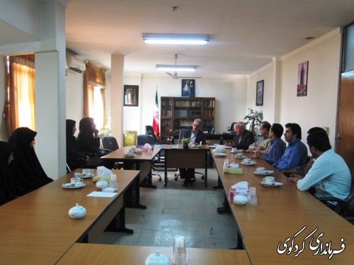 دیدار کارکنان و رئیس دانشگاه پیام نور کردکوی با فرماندار