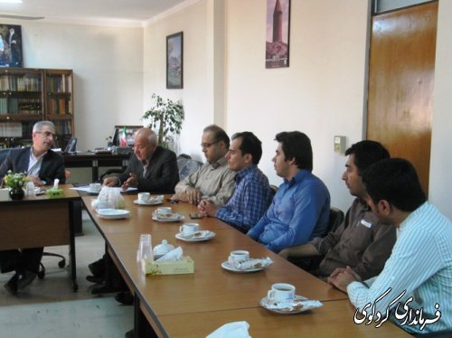 دیدار کارکنان و رئیس دانشگاه پیام نور کردکوی با فرماندار