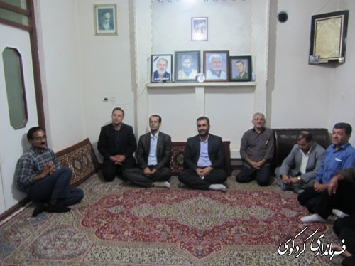 دیدار بخشدار با خانواده های شهدا و ایثارگر