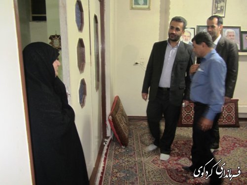 دیدار بخشدار با خانواده های شهدا و ایثارگر