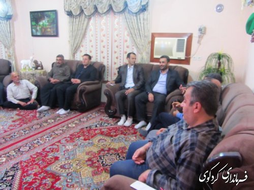 دیدار بخشدار از جوانان برتر روستایی