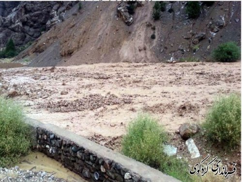 خسارات ناشی از بارندگی شدید در کردکوی