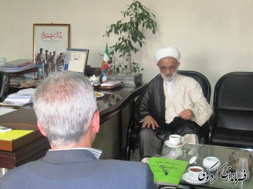 دیدار حجه الاسلام شاعری با فرمانداری کردکوی