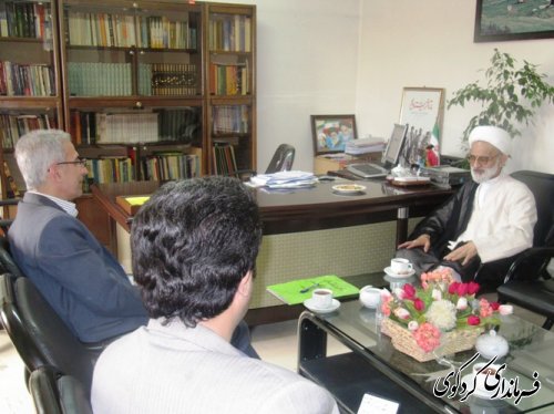 دیدار حجه الاسلام شاعری با فرمانداری کردکوی