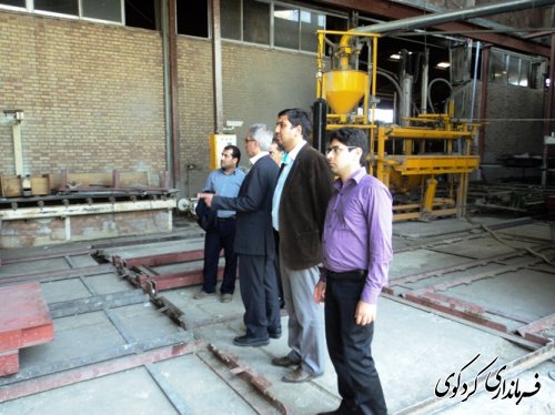 بازدید فرماندار از کارخانه رزین چوب