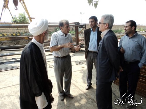 بازدید فرماندار از کارخانه رزین چوب