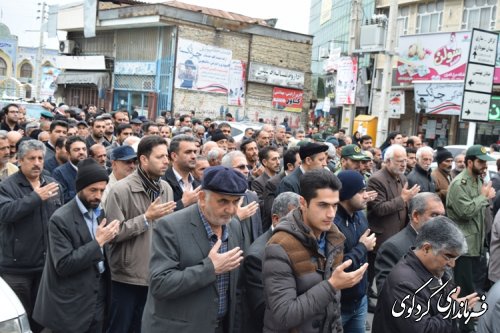مراسم باشکوه تشییع پیکر شهید مدافع حرم اسماعیل زاهدپور در کردکوی